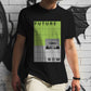 Limited edition Future Now tee, "Allegedly, Rumors Have It..." Front side print, blurry text with UFO graphic. Neon green/white gray.